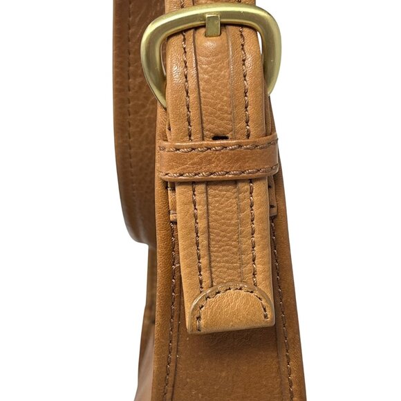 Fossil Full Leather Shoulder Bag Purse Front Pockets Adjustable Strap 75082 - Picture 10 of 13